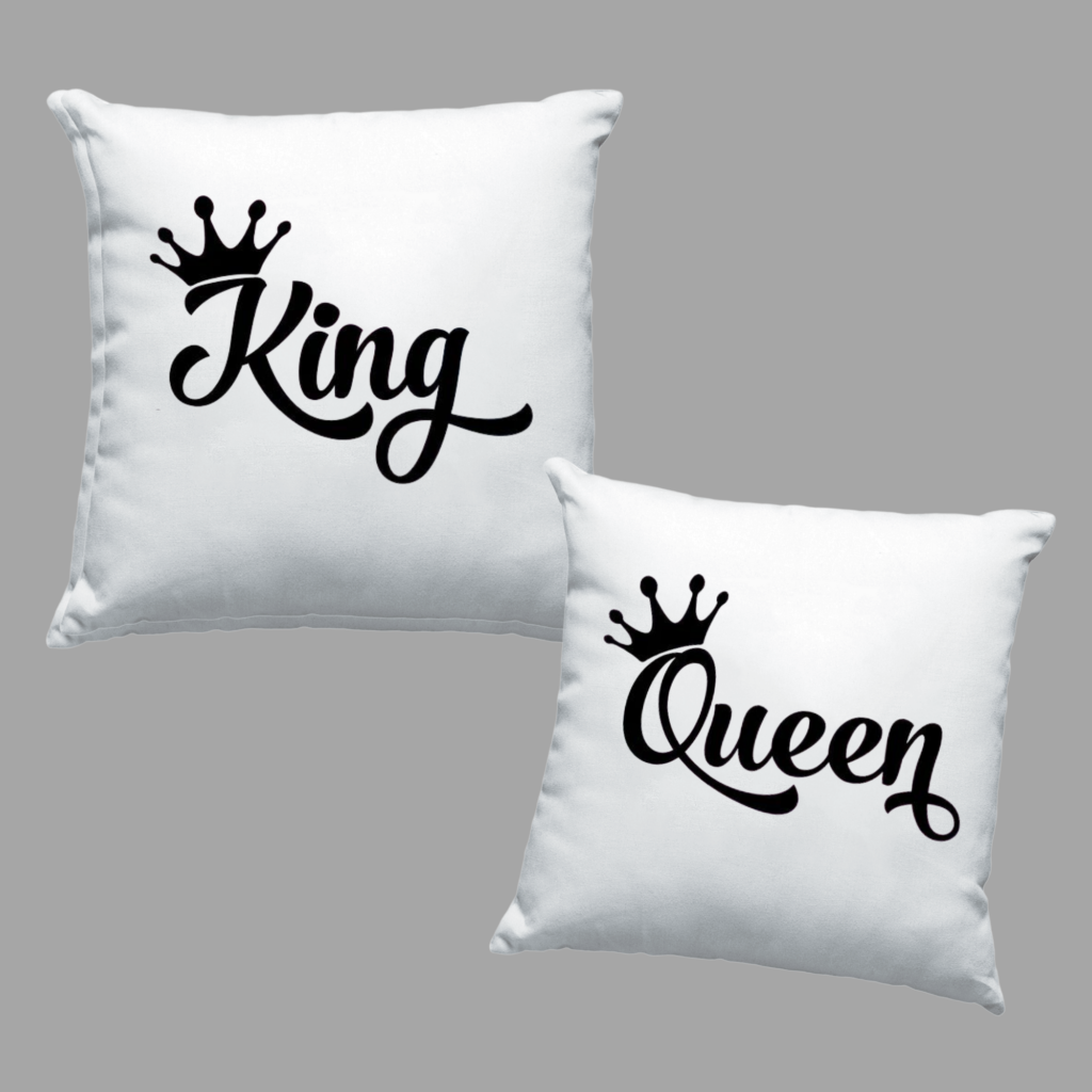 Set vankúšov pre pár - King & Queen