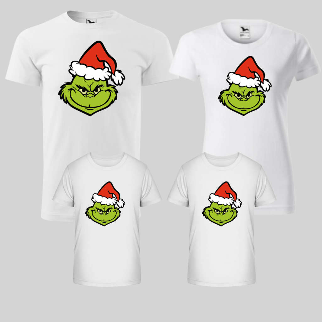 Rodinný set – Vianoce s Grinchom (mama, tata, 2 deti)