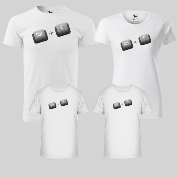 Rodinný set - CTRL + V ( tata, mama, 2deti)