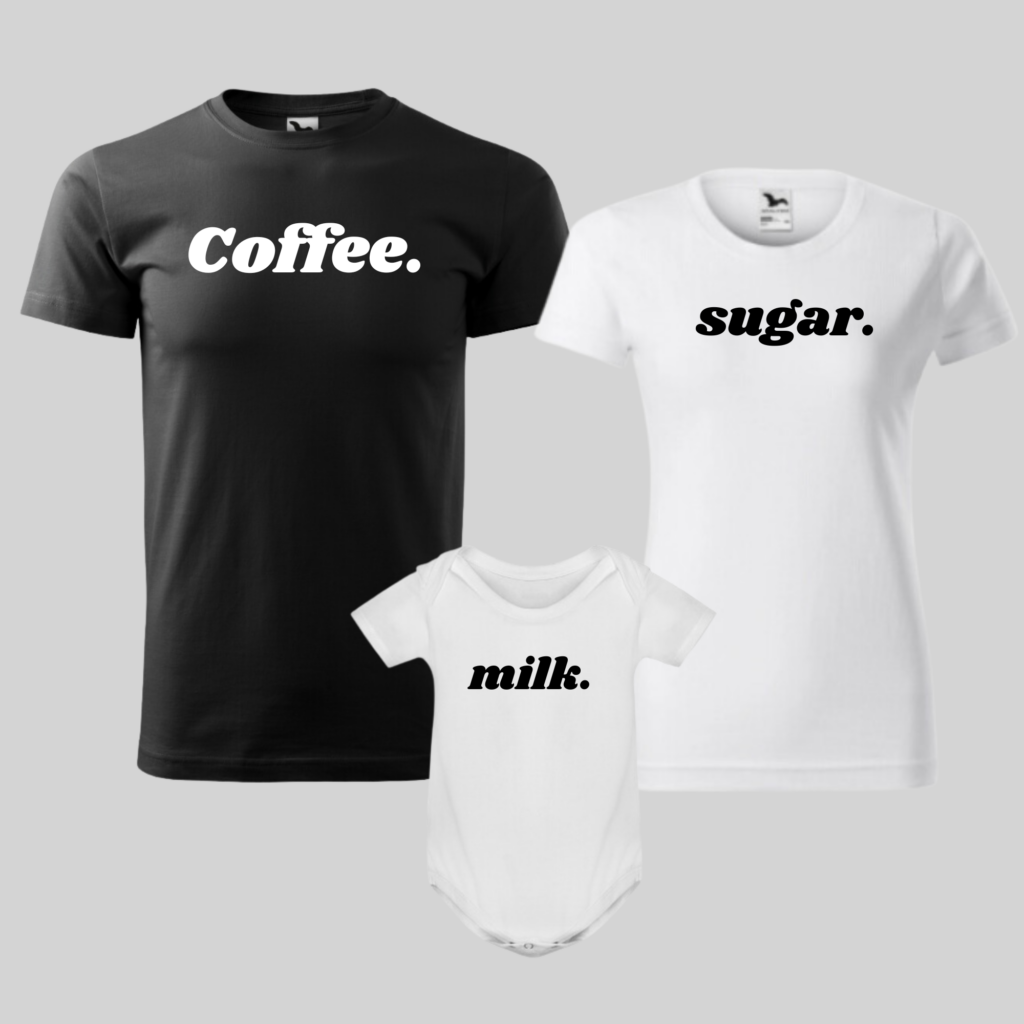 Rodinný set - Coffee. sugar. milk.