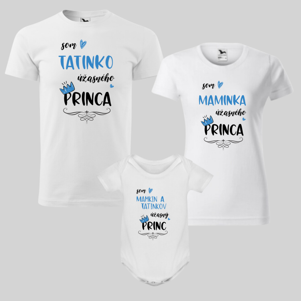 Rodinný set – Tatinko, Maminka úžasného princa a úžasný princ