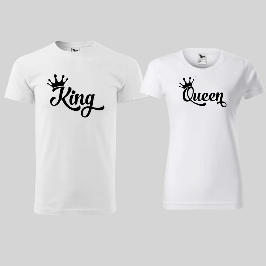 Tričká pre páry - King & Queen