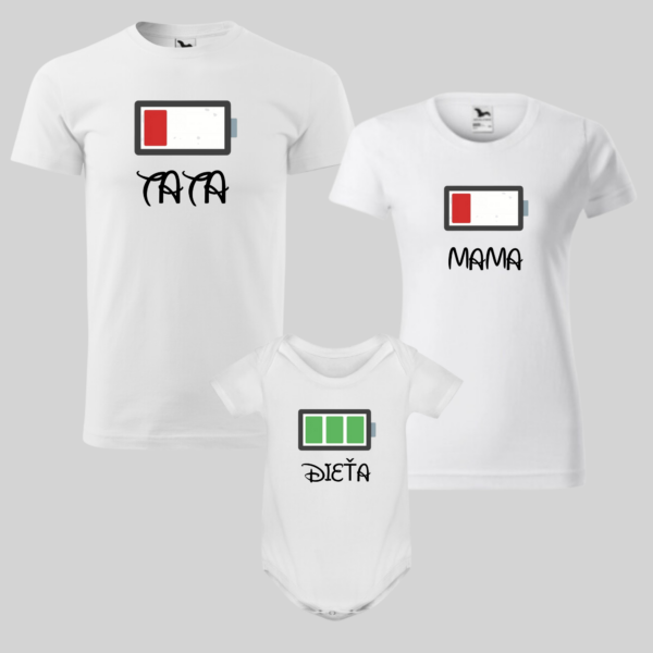 Rodinný set - Batérie - Mama, Tata, Dieťa