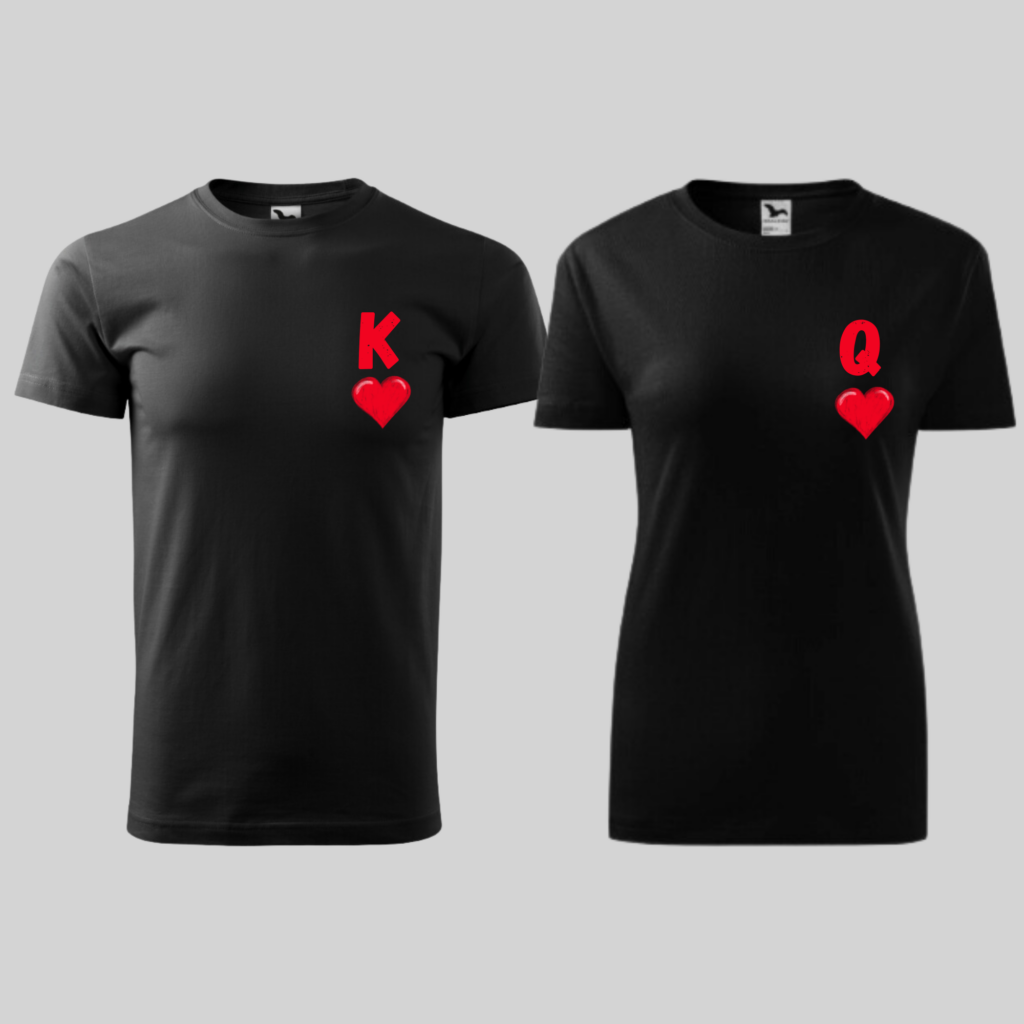 Tričká pre páry - King & Queen