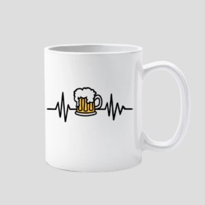 Keramický hrnček - EKG pivo