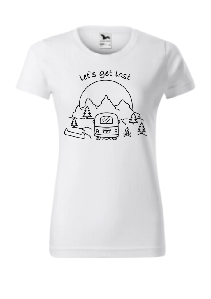 Tričko - Vanlife camper – Let´s get lost